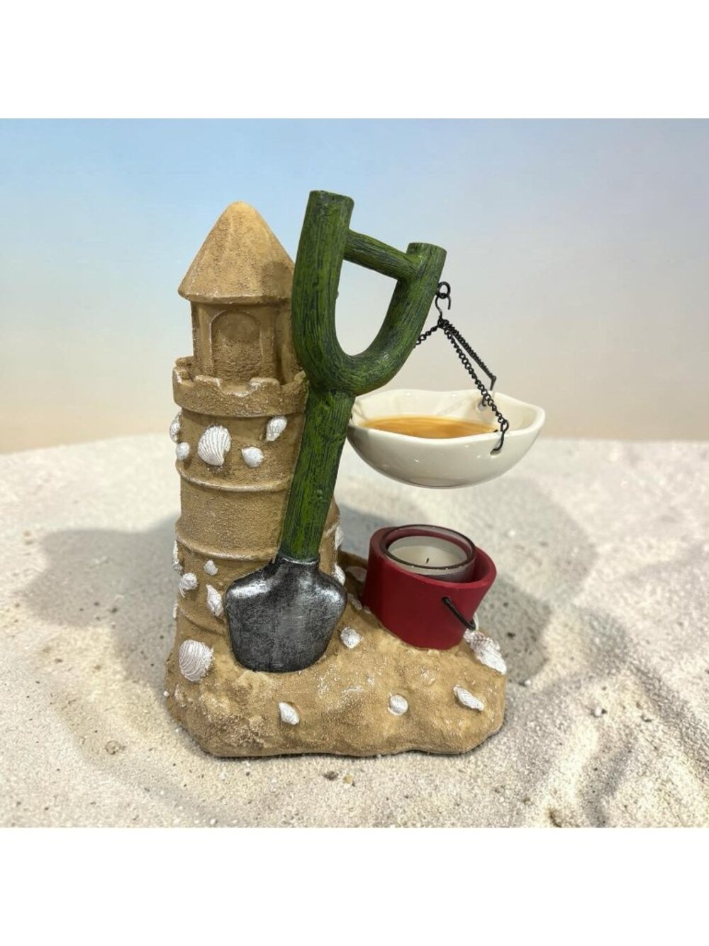 Wax Warmer W/ Box Beach Sand Castle Decor Candle Kirkland Accent Beachy Room
